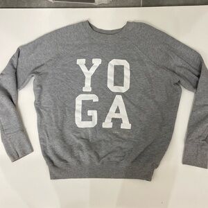 Spiritual Gangster gray crew neck sweatshirt YOGA sz xs xsmall